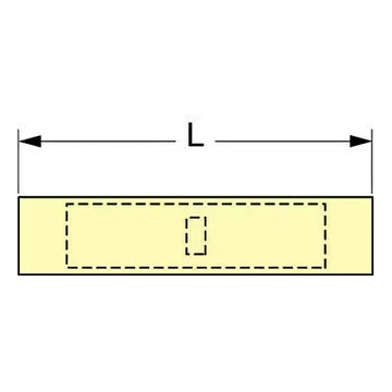 3M Butt Connector, Nylon Insulated Seamless, 10-12AWG, 63-SN-A, (-40 to 105 °C), 1000 pcs