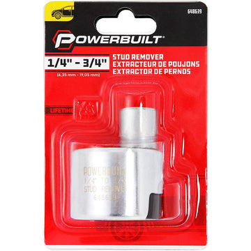 POWERBUILT 648639 1/4" to 3/4" Stud Extractor, Silver