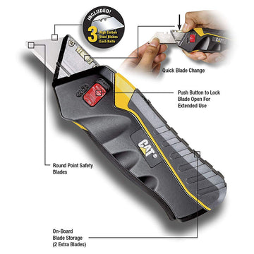 CATERPILLAR 980080 Safety Utility Knife