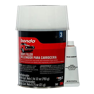 3M Bondo Body Filler, 00262, 1 Quart (28oz)