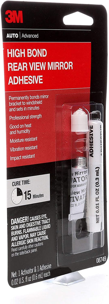 3M High-Bond Rearview Mirror Adhesive, 08749, 0.02 fl oz