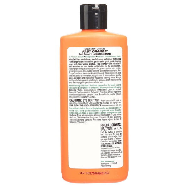 Permatex 23108 Fast Orange Smooth Lotion Hand Cleaner, 7.5 oz – Parts  Universe