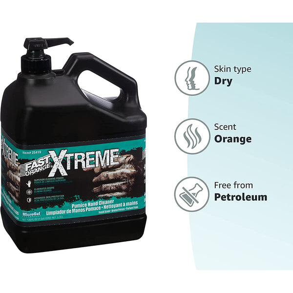 PERMATEX Pumice Lotion Hand Cleaner - Fast Orange