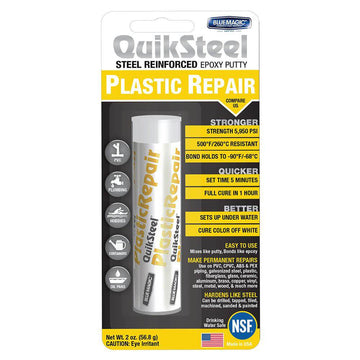 BLUE MAGIC QUIKSTEEL 6522KTRI PLASTIC TANK REPAIR KIT