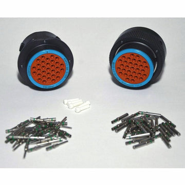 Deutsch HDP20 31-Pin Bulkhead Connector Kit, 14-16AWG Closed Barrel Contacts (NO RING)