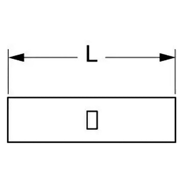 3M Non-Insulated Seamless Butt Connector, 10-12AWG, 63-S,(Max 175 °C),  1000 pcs