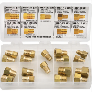 AGS Brake Lines BLFA-4 Master Cylinder Adaptor Assortment (9 Sku)