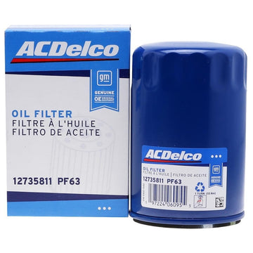 ACDelco PF63 (OE # 12735811) Oil Filter, Pack of 1