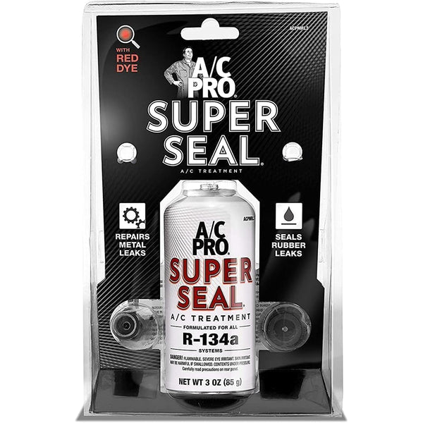 A/C Pro Super Seal AC Stop Leak Kit with Dispensing Hose, 3 oz