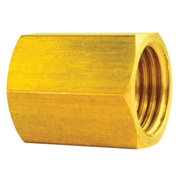 AGS BLU-5 Brass Brake Line Union, 5/16 (1/2-20 Inverted), 10/bag