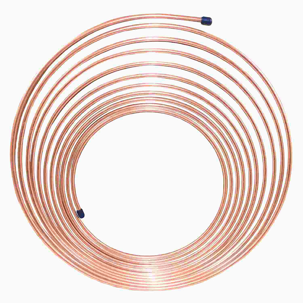 AGS CNC-325 NiCopp Nickel/Copper Brake Line Tubing Coil, 3/16 X 25 Ft