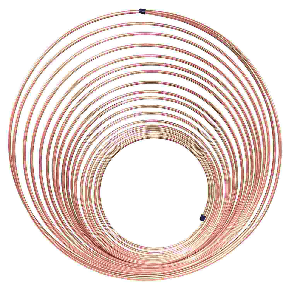 AGS CNC-350 NiCopp Nickel/Copper Brake Line Tubing Coil, 3/16 X 50 Ft