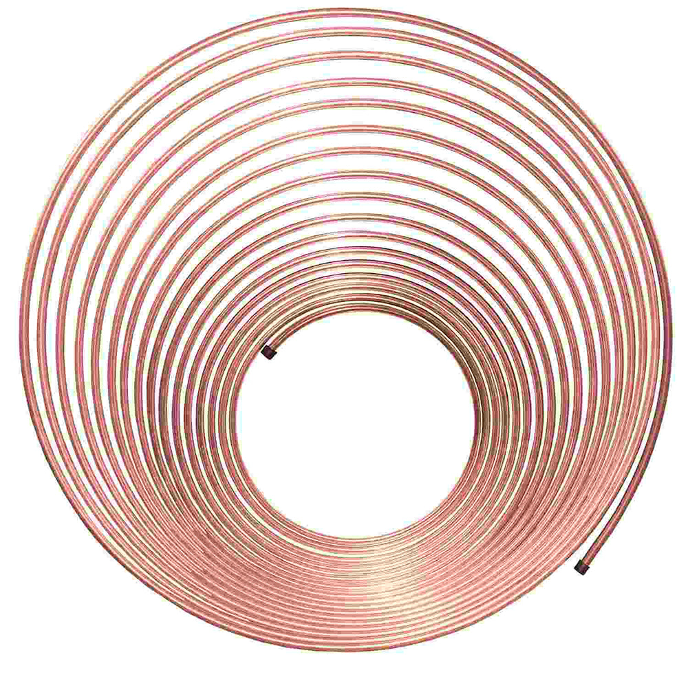 AGS CNC-450 NiCopp Nickel/Copper Brake Line Tubing Coil, 1/4 X 50 Ft