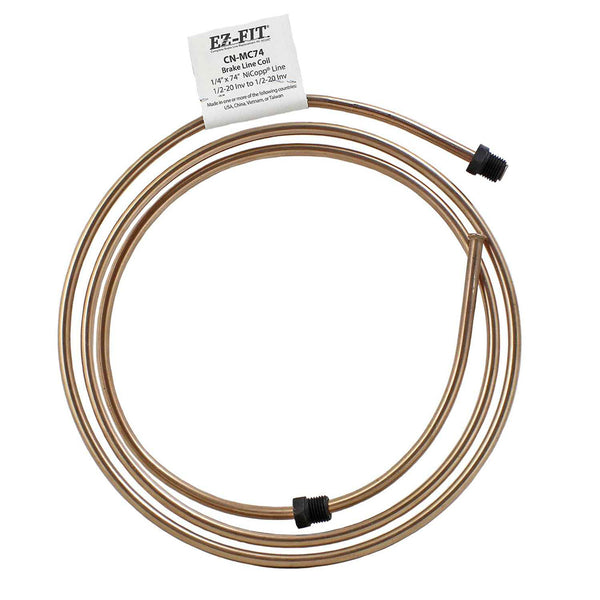 AGS CN-MC 74 EZ-Fit NiCopp Brake Line Coil 1/4 x 74 Master Cylinder