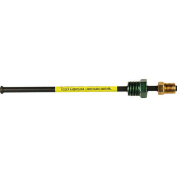 AGS PAA-G 360 PVF Steel Brake Line Adapter, 3/16 x 8 (3/8-24 Inverted)(1/2-20 Inverted)