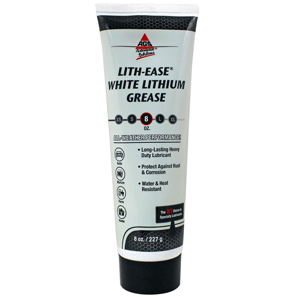 AGS WL-8 Lith-Ease White Lithium Grease Tube, 8 oz