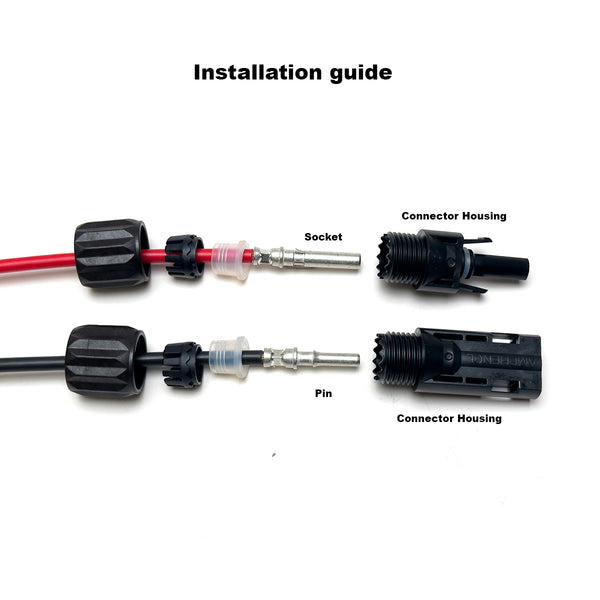 Amphenol H4 MC4 Solar Panel Wire Connector / Photovoltaic Connectors k ...