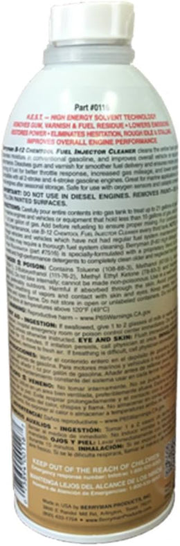 Berryman 0116 Carburetor, Fuel System and Injector Cleaner 15 oz