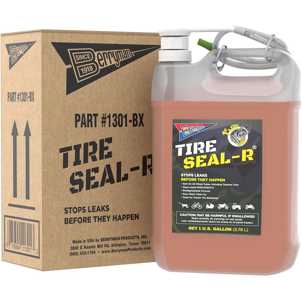 Berryman 1301-BX Seal-R Tire Sealant & Pump, 1 Gallon