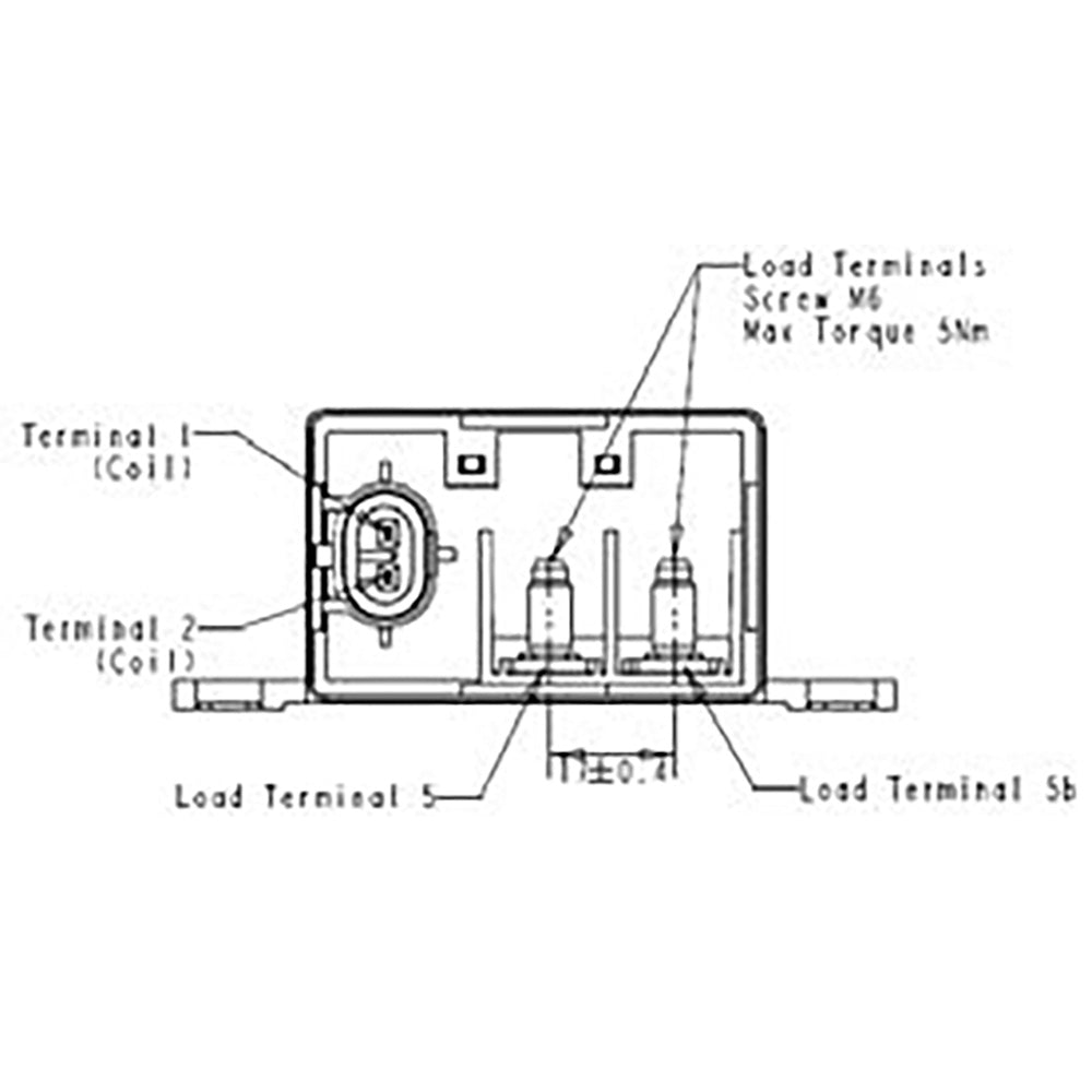 Bosch 0332002259 Normal Open Power Relays, 24V, 100A, Resistor, IP54