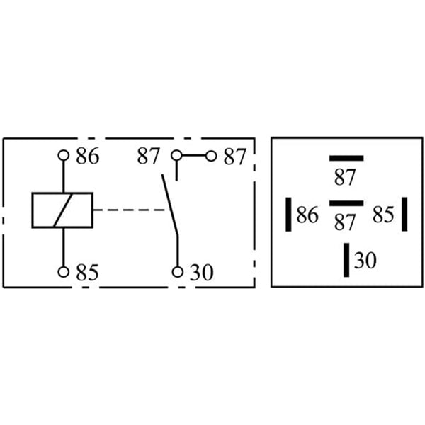 Bosch 0332019150 Normal Open Mini Relays - 5 Pins, 12 V, 30 A