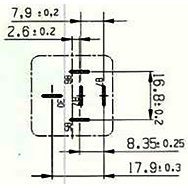 Bosch 0332019151 Normal Open Mini Relay, 5 Pins 12V 30A (Superseded by 0986AH0251)