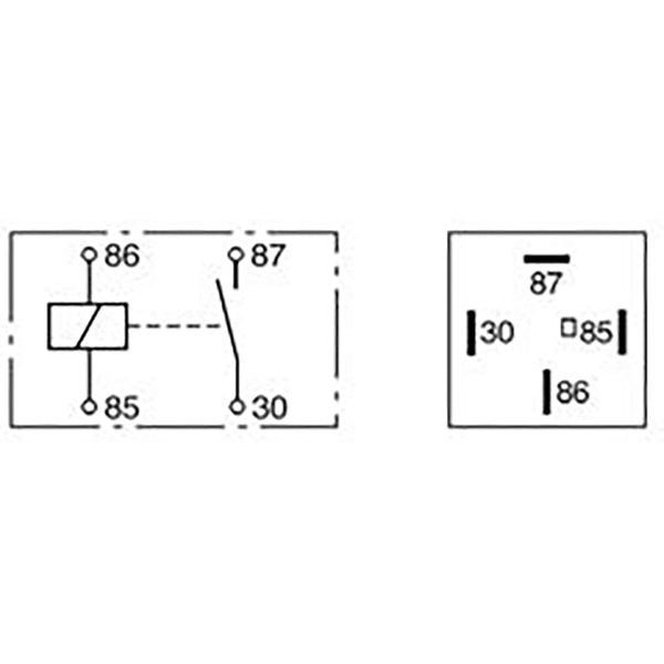 BOSCH 0332019157 Normal Close Mini Relay - 4 Pins, 12 V, 30A (Superseded to 0986332210)