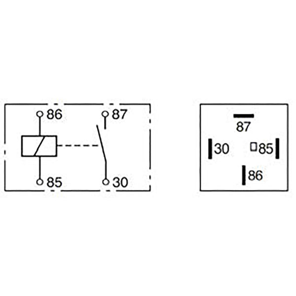 BOSCH 0332019205 Change Over Mini Relay, 4 Pins, 24 V, 20 A (Superseded by 0986332201)