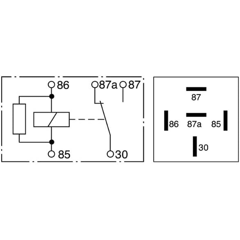 Bosch Automotive 0332019456 Mini-relais 12V 30A, IP5K4, bedrijfstemperatuur van -40°C tot 100° C, sluitrelais, 4 pinnen Bosch Automotive 0332019456 Mini-relais 12V 30A, IP5K4, bedrijfstemperatuur van -40°C tot 100° C, sluitrelais, 4 pinnen