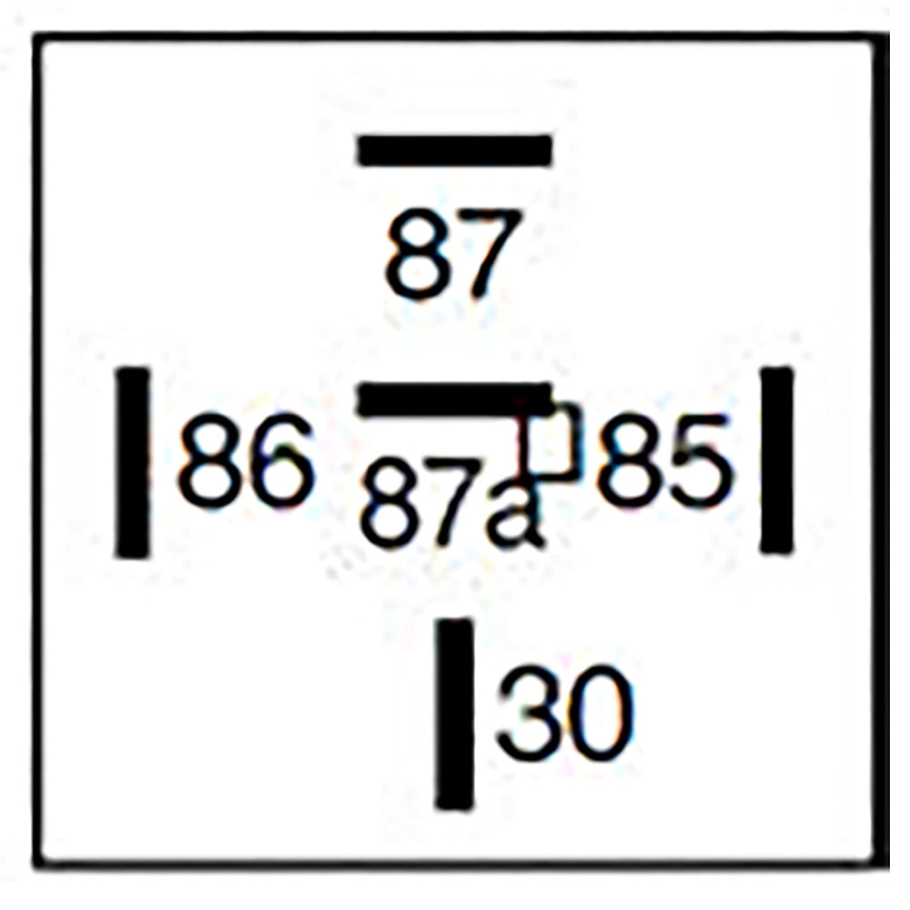 Bosch 0332209204 Changeover Mini Relay, Diode, 5 Pins, 24 V, 20/10 A (superseded by the 0986332403)