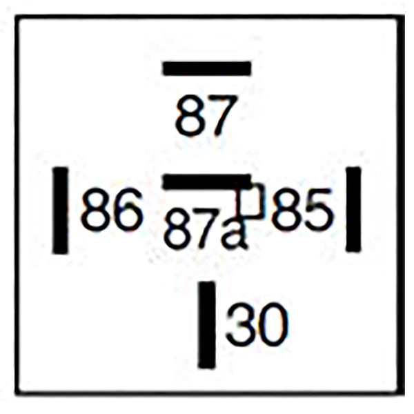 Bosch 0332209204 Changeover Mini Relay, Diode, 5 Pins, 24 V, 20/10 A (superseded by the 0986332403)