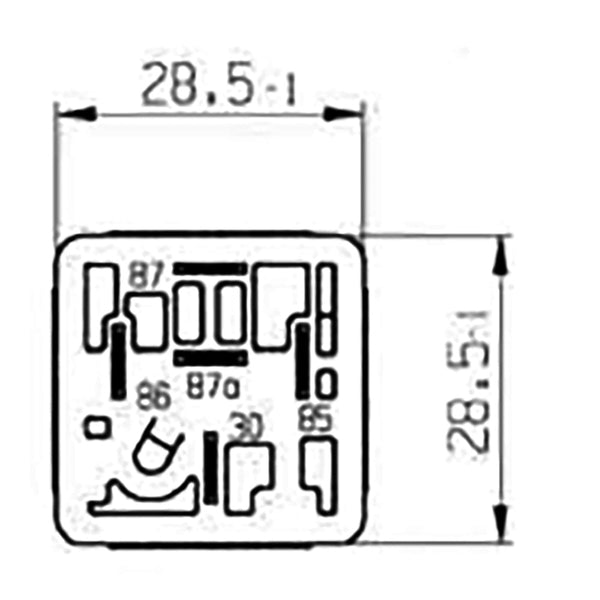 BOSCH 0332209211 Changeover Mini Relay, 5 Pins, 24 V, 20/10 A (SUPERSEDED BY 0986332405)