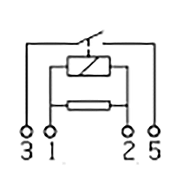Bosch 0986332001 Normal Open Power Relay, Resistor, 12V, 70A