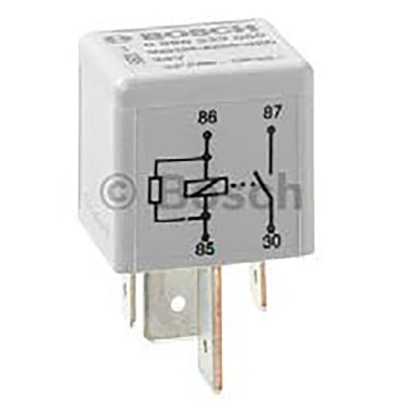 Bosch 0986332002 Normal Open Power Relay, Resistor, 12V, 70A, 4 Pins