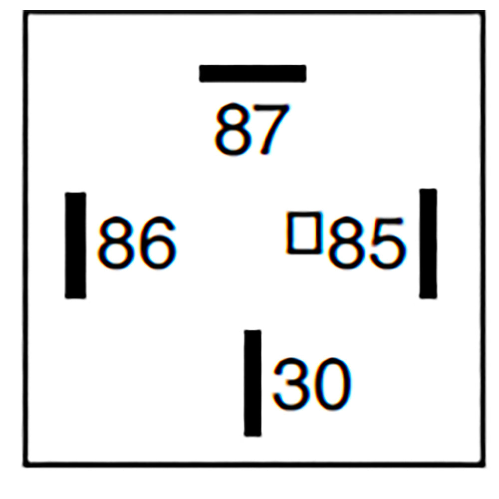 Bosch 0986332002 Normal Open Power Relay, Resistor, 12V, 70A, 4 Pins