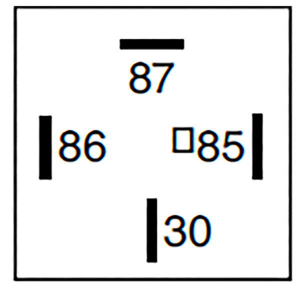 Bosch 0986332002 Normal Open Power Relay, Resistor, 12V, 70A, 4 Pins