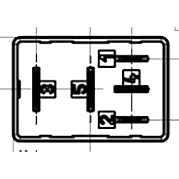 BOSCH 0986332004 Changeover Micro Relay - 5 Pins, 12V, 15A, T-Bar, Resistor