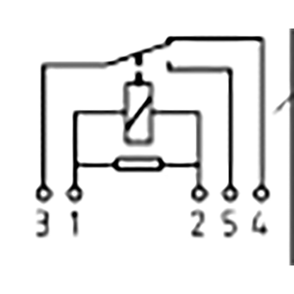 Bosch 0986332021 Change Over Micro Relay, 5 Pins, 12V, 20/10A, Resistor