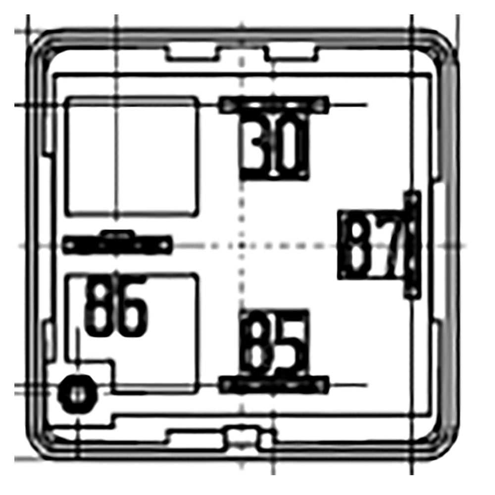 Bosch 0986332030 Normal Open Mini Relay, 4 Pins, 12V, 40A, Resistor
