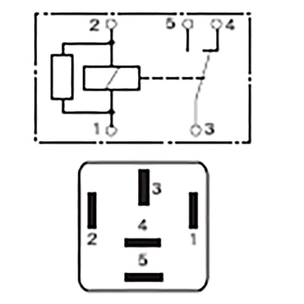 Bosch 0986332053 Changeover Mini Relay, Resistor, 5 Pins, 12 V, 40/30 A