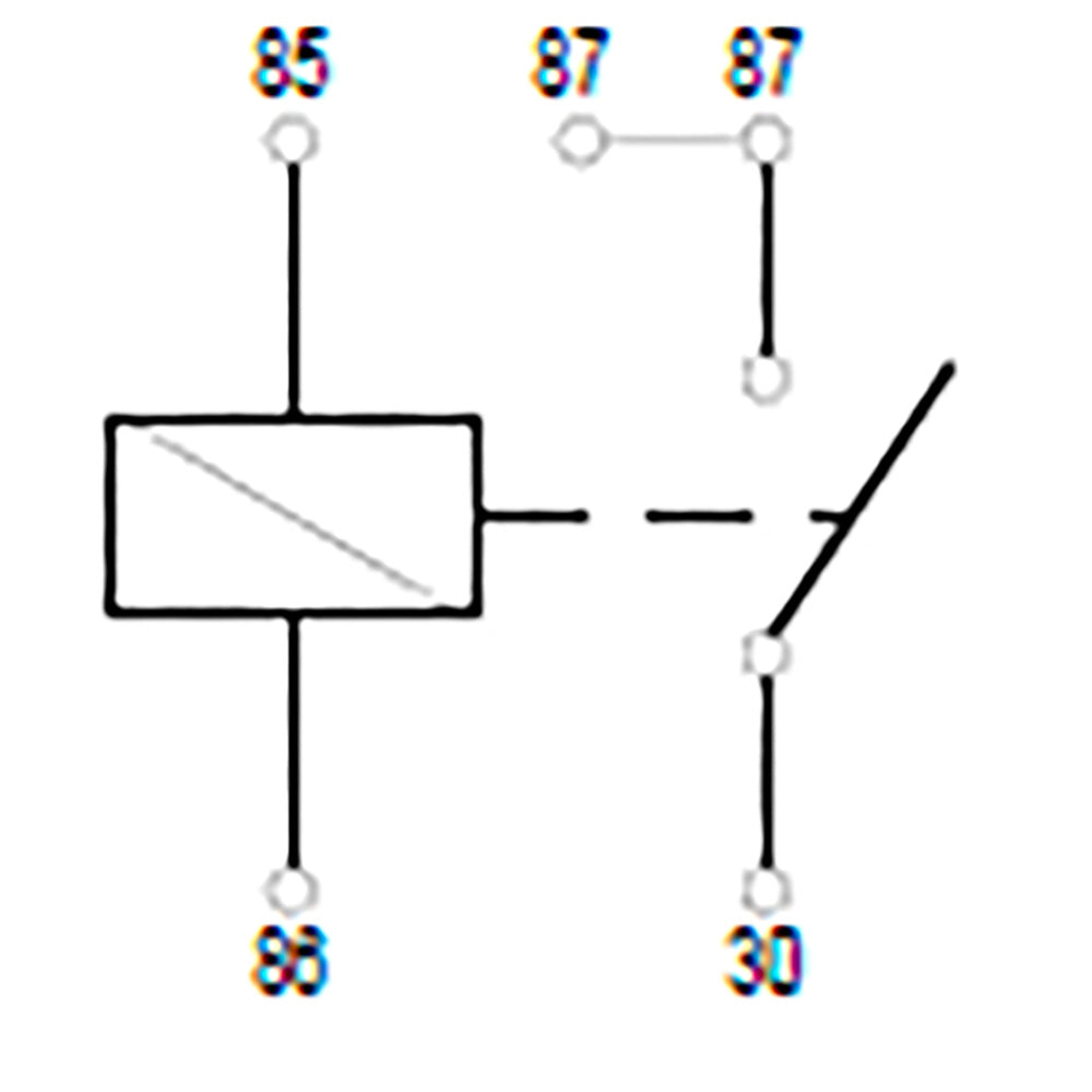 BOSCH 0986332200 Normal Open Mini Relay, 5 Pins, 24 V, 20 A