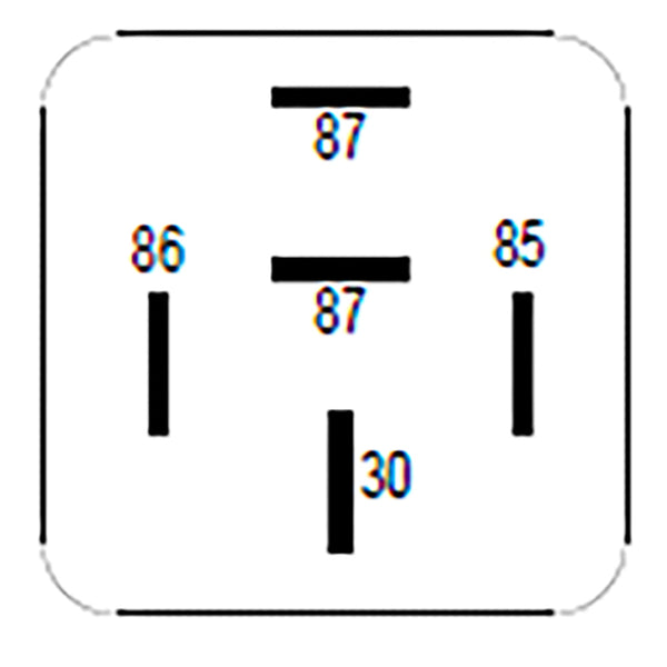 BOSCH 0986332200 Normal Open Mini Relay, 5 Pins, 24 V, 20 A