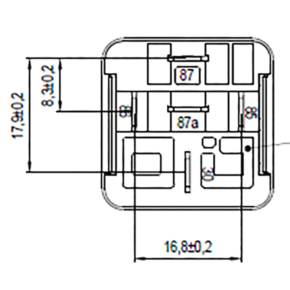 Bosch 0986332203 Changeover Mini Relay, 5 Pins, 24V, 20/10A