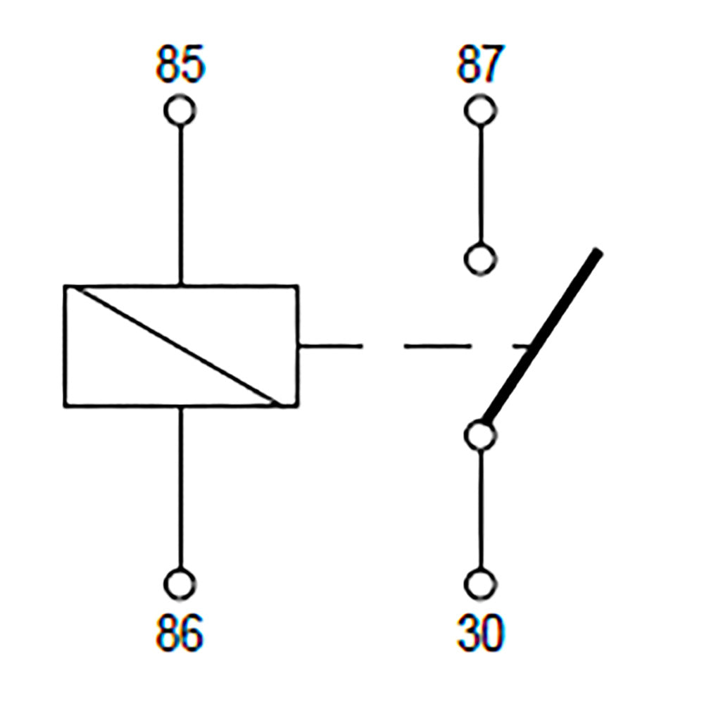 BOSCH 0986332210 Normal Close Mini Relay - 4 Pins, 12 V, 30A