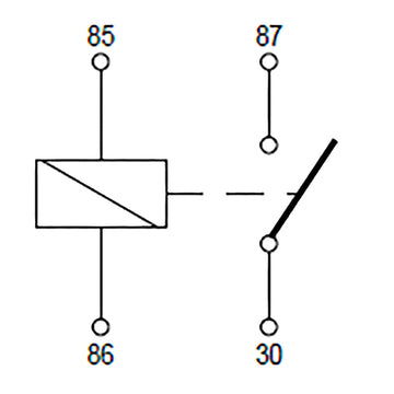 BOSCH 0986332210 Normal Close Mini Relay - 4 Pins, 12 V, 30A