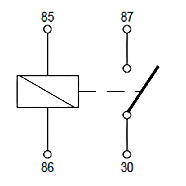 BOSCH 0986332210 Normal Close Mini Relay - 4 Pins, 12 V, 30A