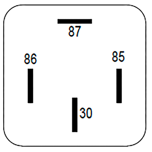 BOSCH 0986332210 Normal Close Mini Relay - 4 Pins, 12 V, 30A