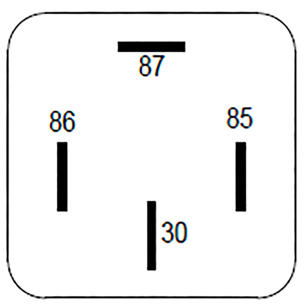 BOSCH 0986332211 Normal Open Mini Relay, Resistor, 4 Pins, 12 V, 30 A