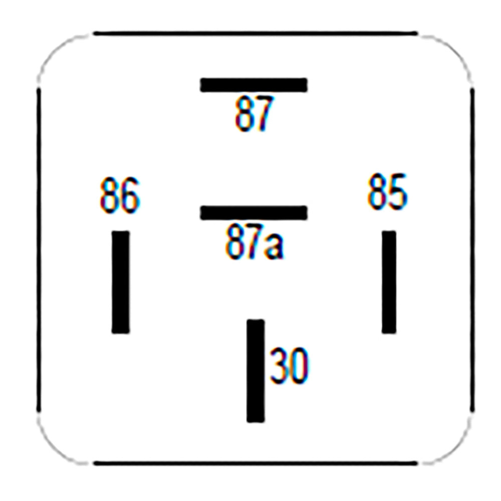 Bosch 0986332215 Changeover Mini Relay, 5 Pins, Resistor 12V, 30/20A
