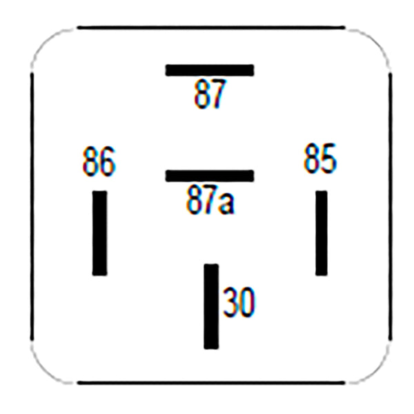 Bosch 0986332215 Changeover Mini Relay, 5 Pins, Resistor 12V, 30/20A